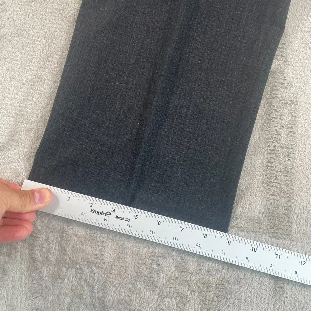 BANANA REPUBLIC‎ Tailored Slim Fit Dress Pants 36x31 Dark Charcoal Wool Blend